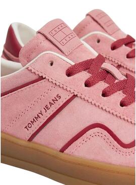 Scarpe Tommy Jeans Greenwich lampone per donna