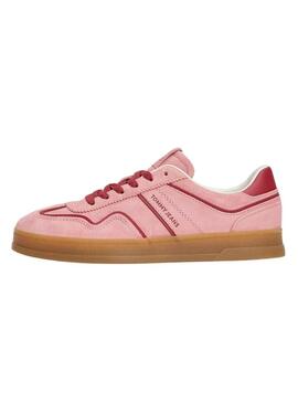 Scarpe Tommy Jeans Greenwich lampone per donna