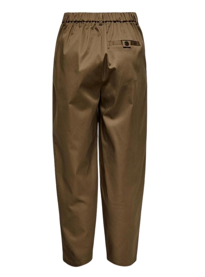 Pantaloni Only Casil marrone per donna
