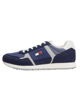 Scarpe da ginnastica Tommy Jeans Runner Casual blu per uomo