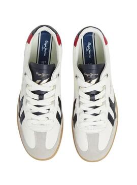 Sneakers Pepe Jeans in pelle bianca per uomo.