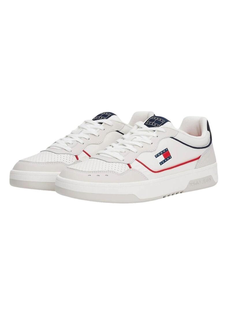 Scarpe Tommy Jeans Cupsole Elevated bianche per uomo