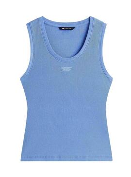 Maglietta Tommy Jeans Tank blu per donna
