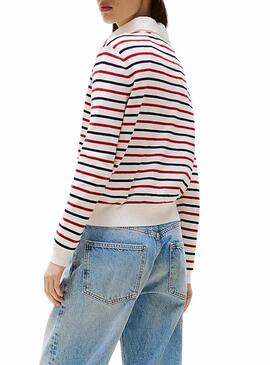 Maglia a righe Essential Crew di Tommy Jeans per donna