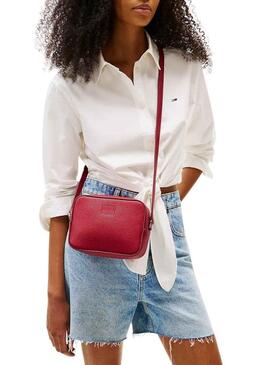 Borsa Tommy Jeans Must Camera Bag rossa per donna