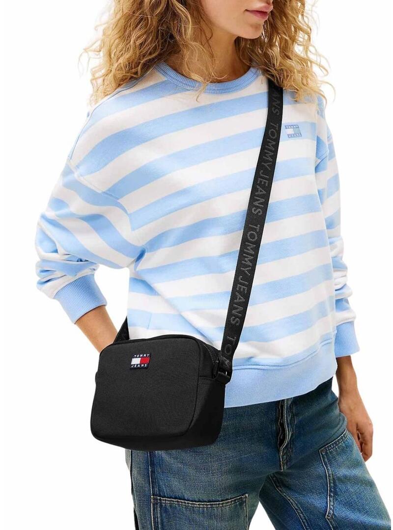 Borsa Tommy Jeans Essential Daily Crossover blu navy per donna.