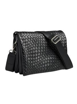 Borsa Pieces Jenni Braided nera per donna