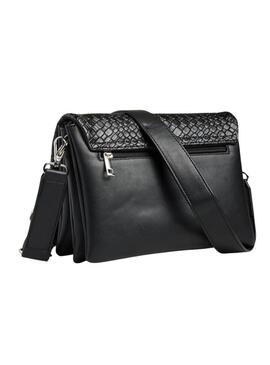 Borsa Pieces Jenni Braided nera per donna