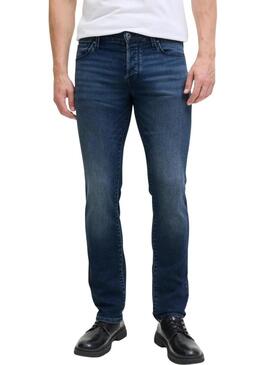 Pantaloni in denim Jack and Jones Glenn blu per uomo