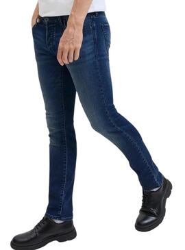 Pantaloni in denim Jack and Jones Glenn blu per uomo