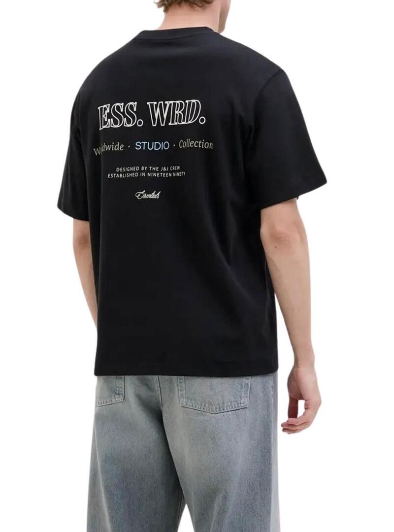 Maglietta Jack and Jones Urban nera per uomo