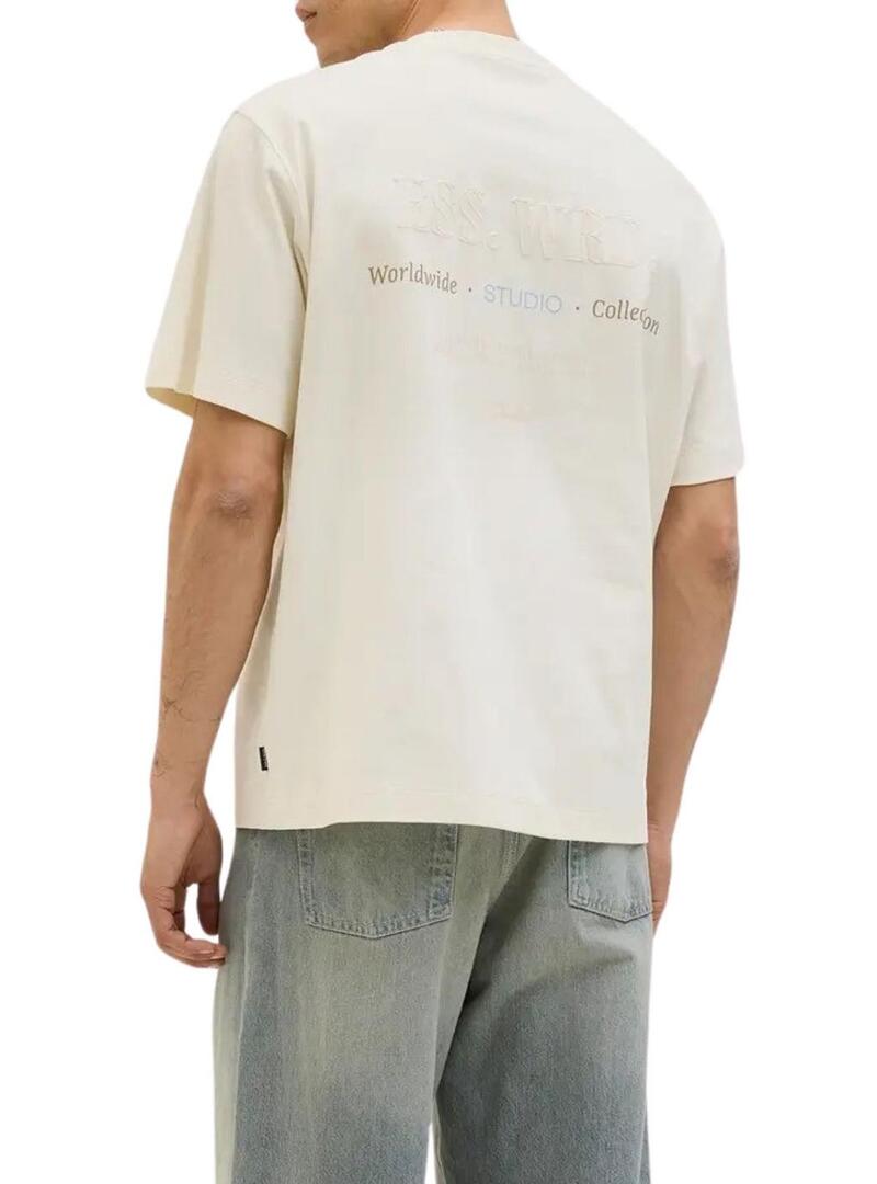 Maglietta Jack and Jones Urban beige per uomo