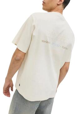 Maglietta Jack and Jones Urban beige per uomo