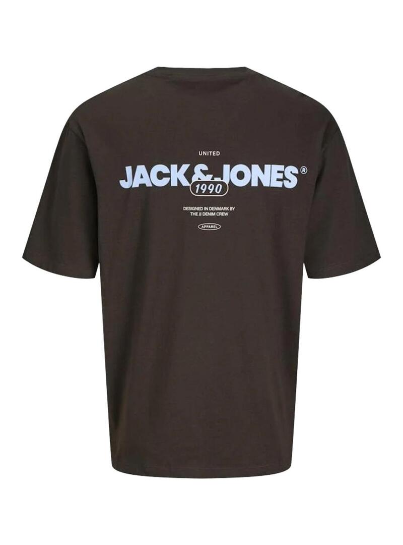 Maglietta Jack and Jones Bradley marrone per uomo