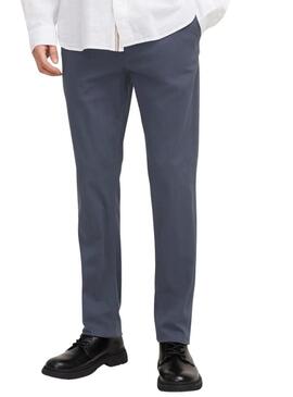 Pantaloni cinesi Jack and Jones Marco blu navy per uomo