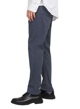 Pantaloni cinesi Jack and Jones Marco blu navy per uomo