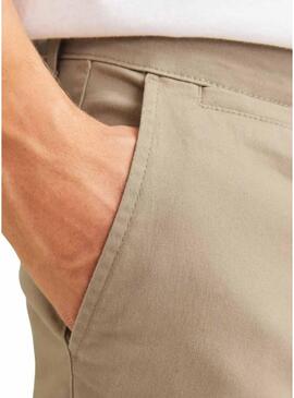 Pantaloni cinesi Jack and Jones Marco beige per uomo.