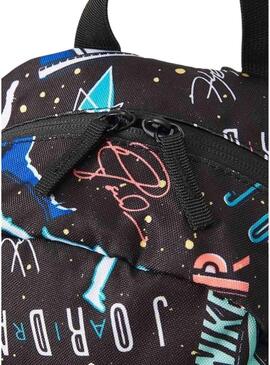 Zaino Air Jordan stampato nero per bambina e bambino.
