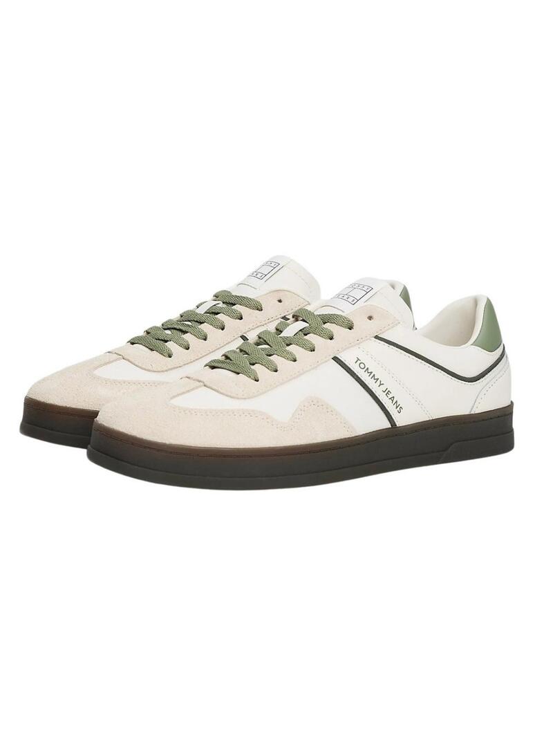 Scarpe da ginnastica Tommy Jeans The Greenwich bianche e verdi per uomo