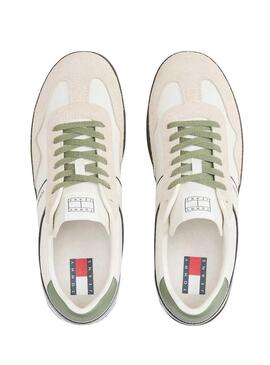 Scarpe da ginnastica Tommy Jeans The Greenwich bianche e verdi per uomo
