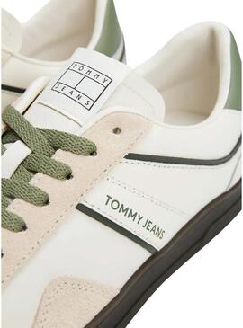 Scarpe da ginnastica Tommy Jeans The Greenwich bianche e verdi per uomo