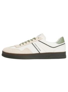 Scarpe da ginnastica Tommy Jeans The Greenwich bianche e verdi per uomo