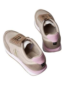 Scarpe da ginnastica Calvin Klein Jeans Retro Runner rosa per donna