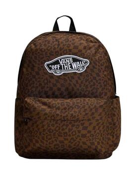 Zaino Vans Old Skool stampa animalier marrone per donna e uomo