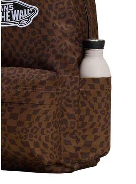 Zaino Vans Old Skool stampa animalier marrone per donna e uomo
