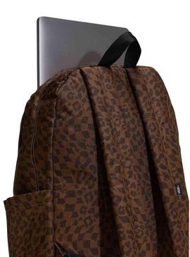 Zaino Vans Old Skool stampa animalier marrone per donna e uomo