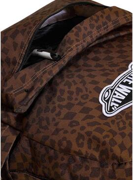 Zaino Vans Old Skool stampa animalier marrone per donna e uomo
