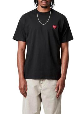 Maglietta Carhartt Heart nera per uomo