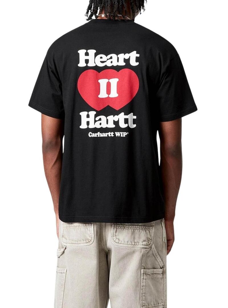 Maglietta Carhartt Heart nera per uomo