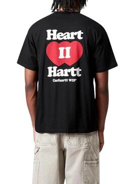 Maglietta Carhartt Heart nera per uomo