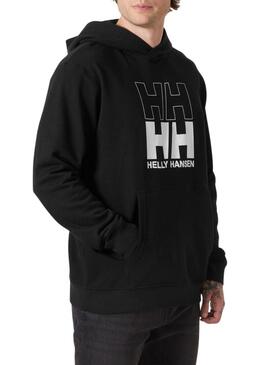 Felpa Helly Hansen Graphic nera per uomo.