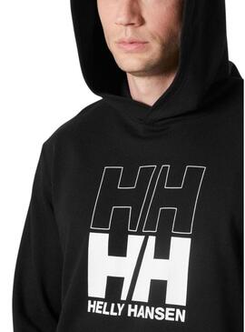 Felpa Helly Hansen Graphic nera per uomo.