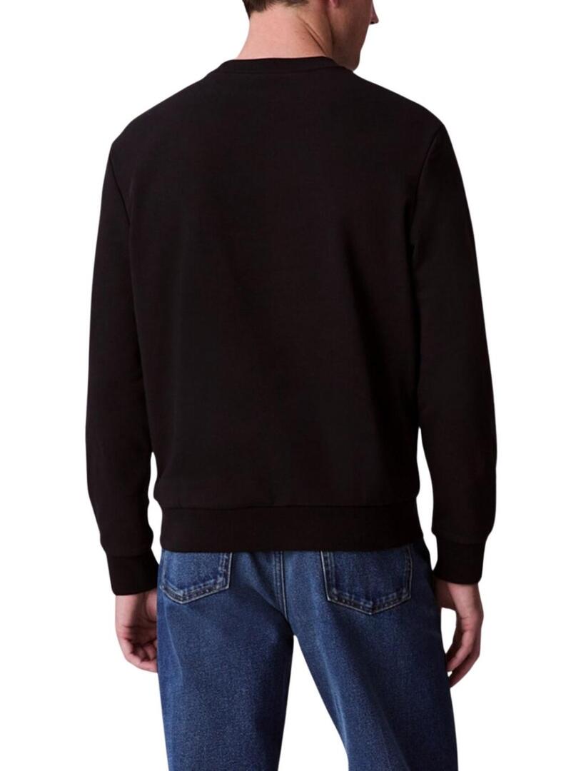 Felpa Calvin Klein Jeans Bauhaus nera per uomo