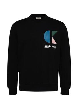 Felpa Calvin Klein Jeans Bauhaus nera per uomo