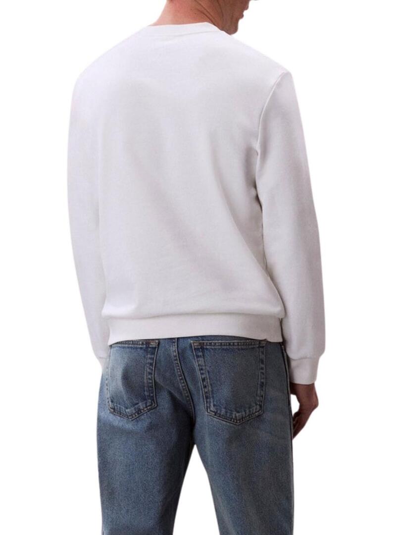 Felpa Calvin Klein Jeans Bauhaus bianca per uomo