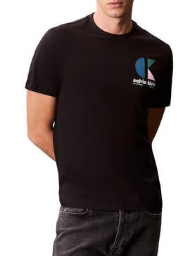 Maglietta Calvin Klein Jeans Bauhaus nera per uomo