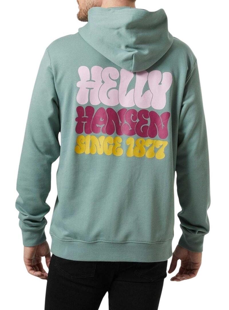 Felpa Helly Hansen Core turchese per uomo
