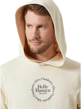 Felpa Helly Hansen Core beige per uomo