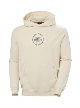 Felpa Helly Hansen Core beige per uomo