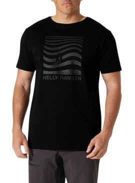 Maglietta Helly Hansen Shoreline nera per uomo