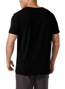 Maglietta Helly Hansen Shoreline nera per uomo
