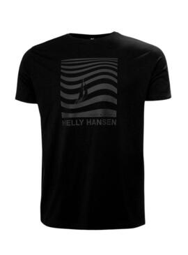 Maglietta Helly Hansen Shoreline nera per uomo