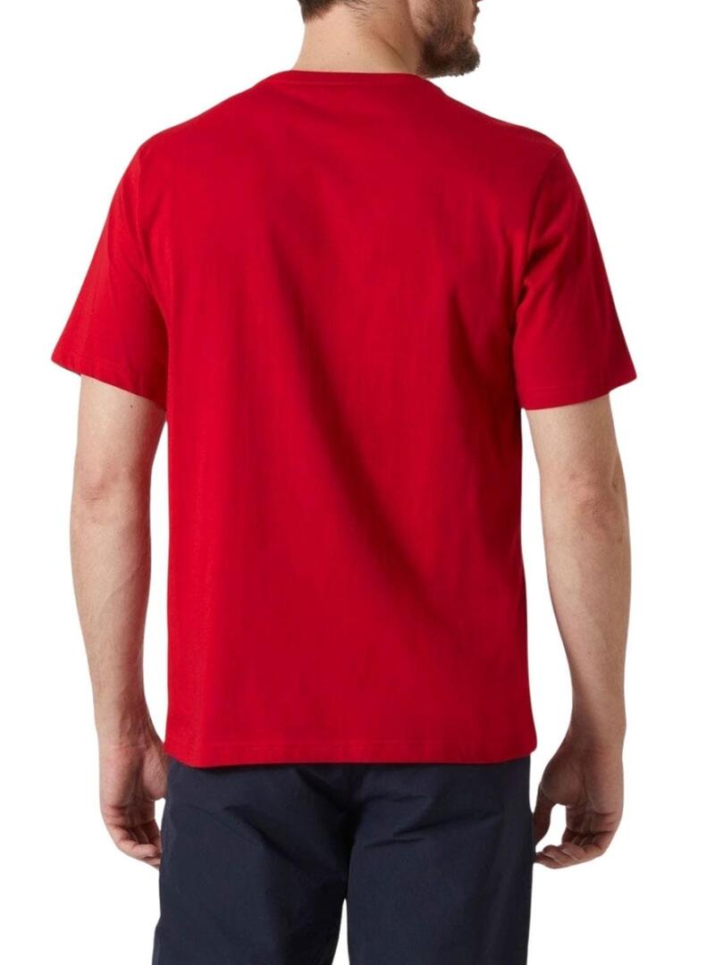Maglietta Helly Hansen Logo rossa per uomo