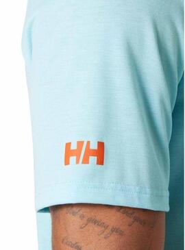 Maglietta Helly Hansen Race turchese per uomo