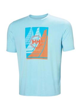 Maglietta Helly Hansen Race turchese per uomo