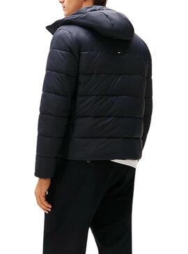 Giacca con cappuccio leggera Tommy Hilfiger blu scuro per uomo